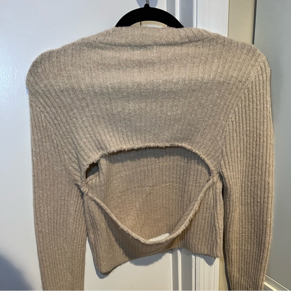 VRG GRL Louvre Knit Top in Natural Size Large NEW WITH TAGS - Picture 6 of 8